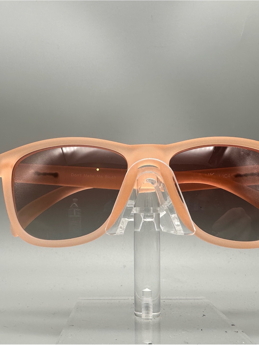 Goodr Dont Make Me Blush Sunglasses Polarized Matte Peach Running Sport G00028